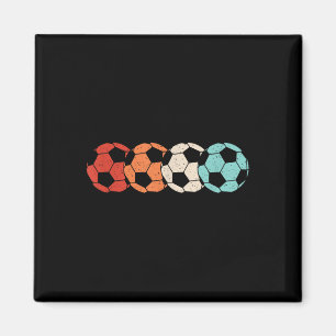 Retro Soccer Ball Soccer Player Men Women Kids  Magnet