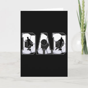 Retro Soccer Dad Daddy Father Happy Fathers Day Me Card
