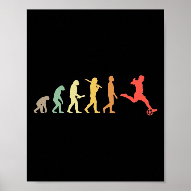 Retro Soccer Evolution - Soccer Player  Poster (Front)