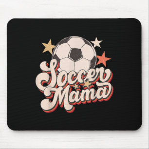 Retro Soccer Mama Soccer Mum Vintage Soccer Season Mouse Pad