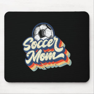 Retro Soccer Mom Vintage Mom Soccer T Shirt Mouse Pad