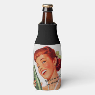 Retro Soda Ad Joke Bottle Cooler