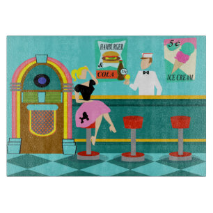 Retro Soda Fountain Cutting Board