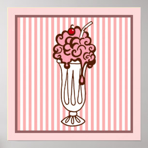 Retro Soda Shop Poster