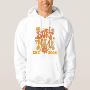 Retro Soft Mama Floral Vintage Groovy Mum T-Shirt Hoodie