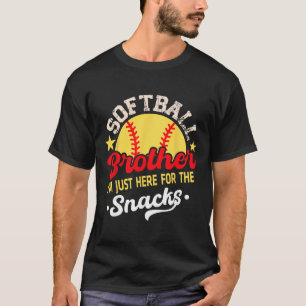Retro Softll Brother I'm Just Here For The Snacks  T-Shirt