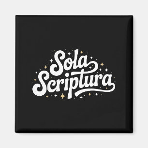 Retro Sola Scriptura Reformed Christian Theology D Magnet