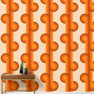 Retro solid geometric shapes pattern 1 wallpaper