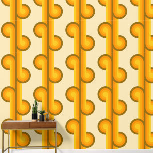 Retro solid geometric shapes pattern 2 wallpaper