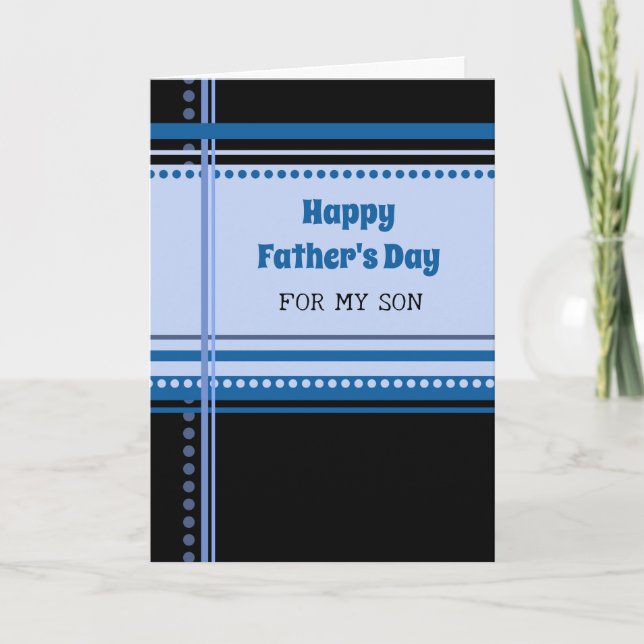 Retro Son Happy Father's Day Card (Front)