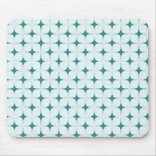 Retro Sophistication Mousepad, Teal Mouse Pad
