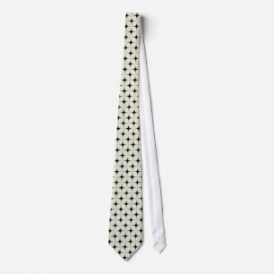 Retro Sophistication Tie, Black and Ivory Tie