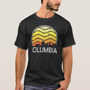 Retro South Carolina City Columbia Visitors Skylin T-Shirt