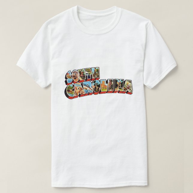 Retro South Carolina  T-Shirt (Design Front)