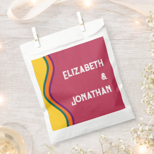 Retro Southwestern Waves Wedding Favour Bags
