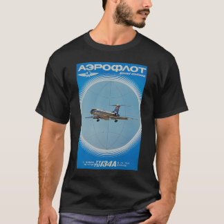 Retro Soviet Airlines Aeroflot Russian Airline Fro T-Shirt