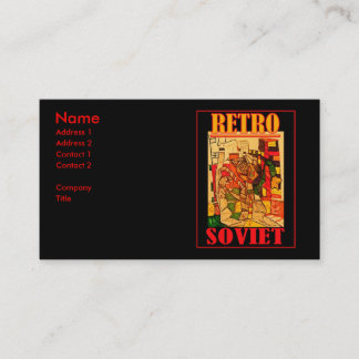 RETRO SOVIET BUSINESS CARD