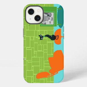 Retro Space Age Kitty iPhone 6 Case