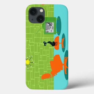 Retro Space Age Kitty iPhone 6 Case