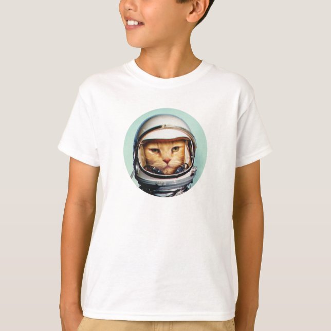 Retro Space Cat T-Shirt (Front)