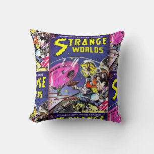 Retro Space Comic Book Decorative Throw Pillows