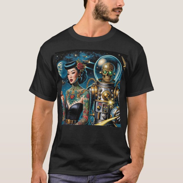 Retro Space Explorers T-Shirt (Front)