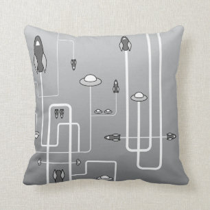 Retro Space Flight Pillow