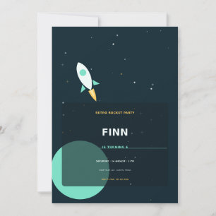 Retro Space Invitation