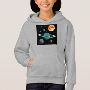 Retro Space Planets & Moon Wall Art – Mid-Century