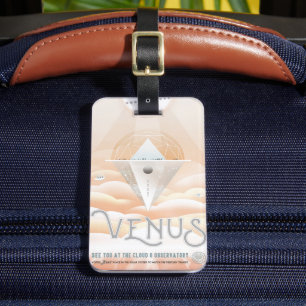 Retro Space Poster-Observatory In The Solar System Luggage Tag