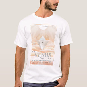 Retro Space Poster-Observatory In The Solar System T-Shirt