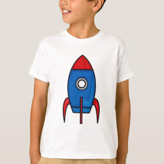 Retro Space Rocket Kids T-Shirt