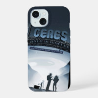 Retro Space Travel Poster-Dwarf Planet Ceres.