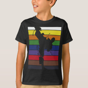 Retro Sparring Athlete Martial Arts Black Belt Kar T-Shirt