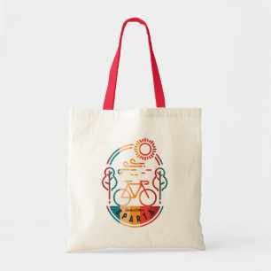 Retro Sparta Bike Trail Tote Bag