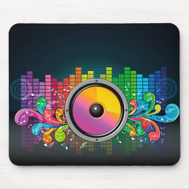 Retro Speaker Mouse Pad (Front)