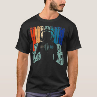 Retro Speakers Music Audio Engineering Sound Engin T-Shirt