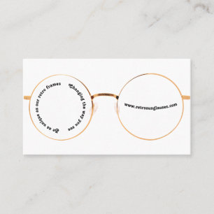Retro Spectacles Stylish Sustainable Eyeglasses Business Card
