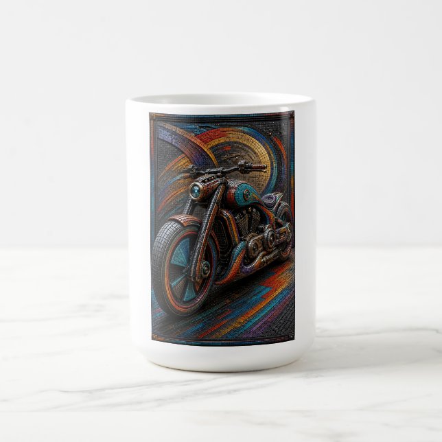 Retro Spectrum Cruiser Mosaic Art Mug (Center)