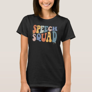 Retro Speech Squad Speech Therapy Speech Therapist T-Shirt