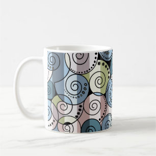 Retro, spiral coffee mug