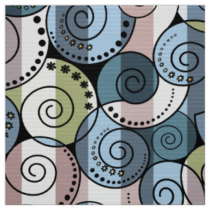Retro, spiral fabric