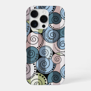 Retro, spiral iPhone 16 pro case