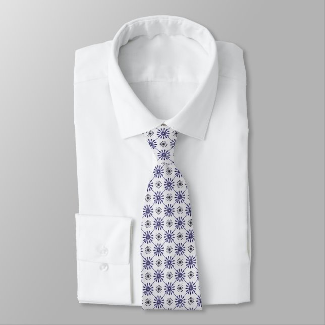 Retro Spiro Burst Neck Tie (Tied)
