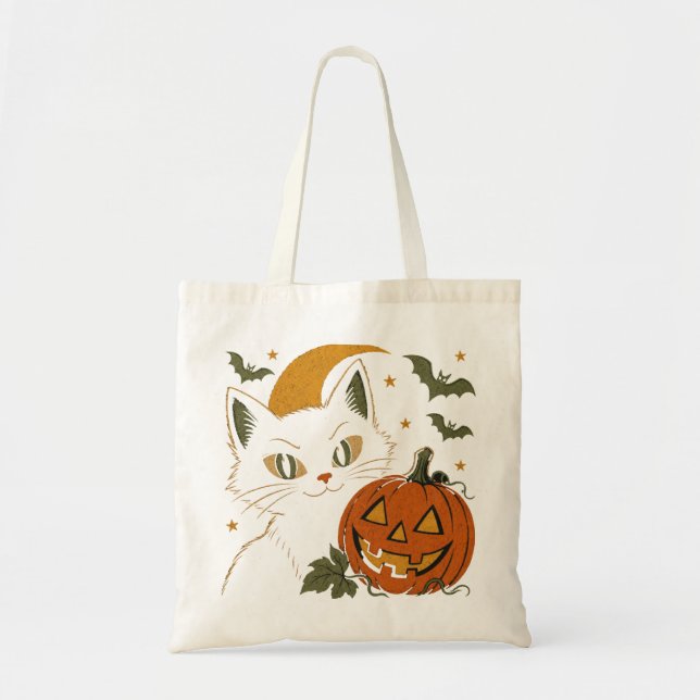 Retro Spooky Autumn Tote Bag (Front)