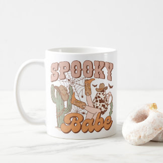 Retro "Spooky Babe" Western Aesthetic Coffee Mug