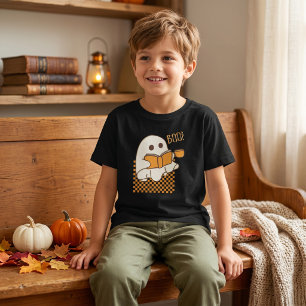 Retro Spooky Cute Ghost Halloween T-Shirt