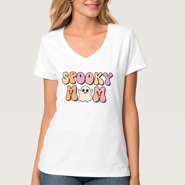 Retro Spooky Mum T-Shirt (Front)