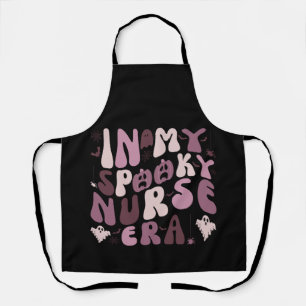 Retro Spooky Nurse Quote Nursing Halloween Apron