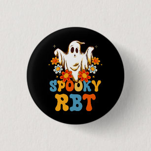 Retro Spooky Rbt Behaviour Technician Halloween Rb 3 Cm Round Badge